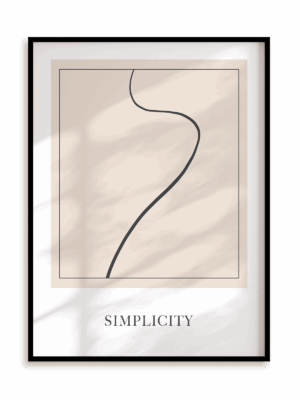 Plakat Abstract Simplicity w ramie aluminiowej