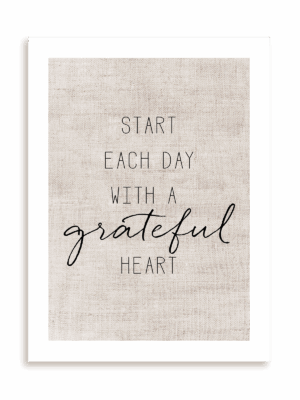 Plakat Grateful heart bez ramy