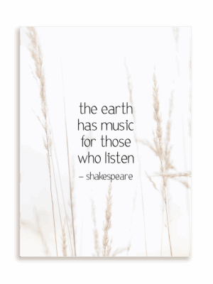 Plakat The Earth has music bez ramy