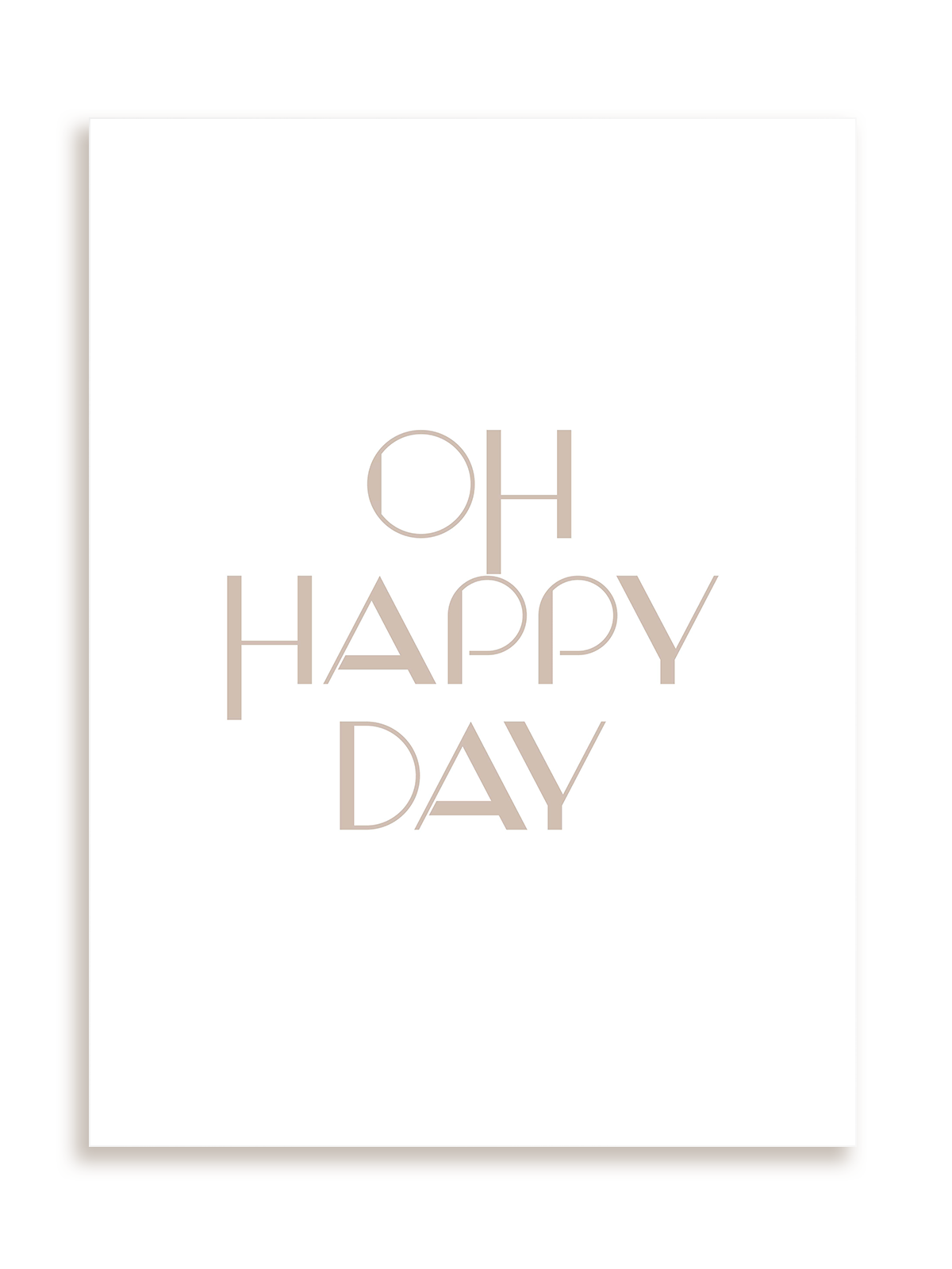 Plakat Oh happy day bez ramy