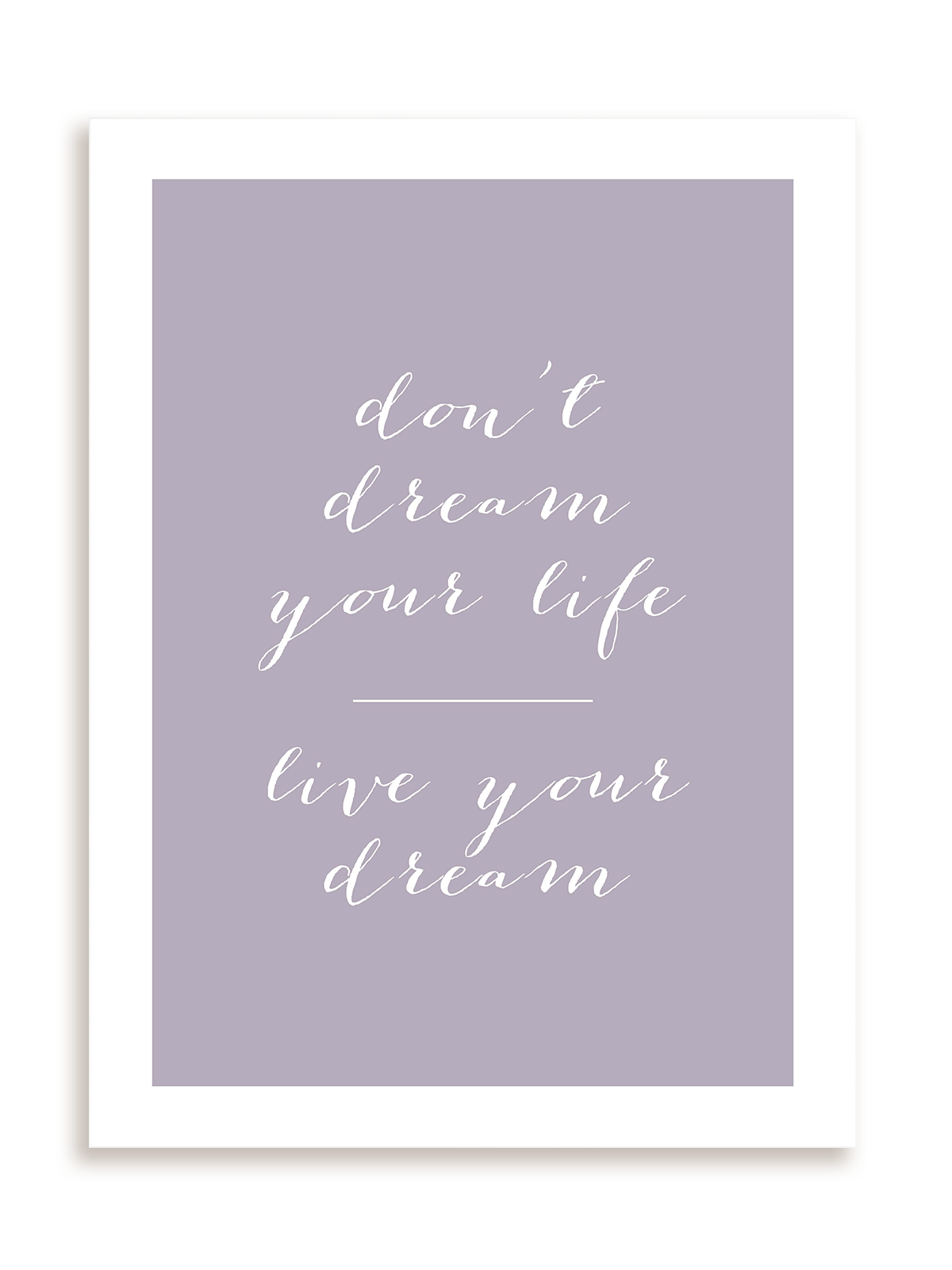 Plakat Live your dream bez ramy