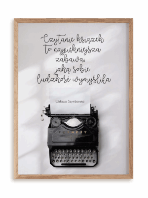 Plakat Najpiękniejsza zabawa w ramie drewnianej