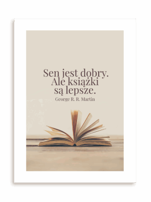 Plakat Książki ponad sen bez ramy