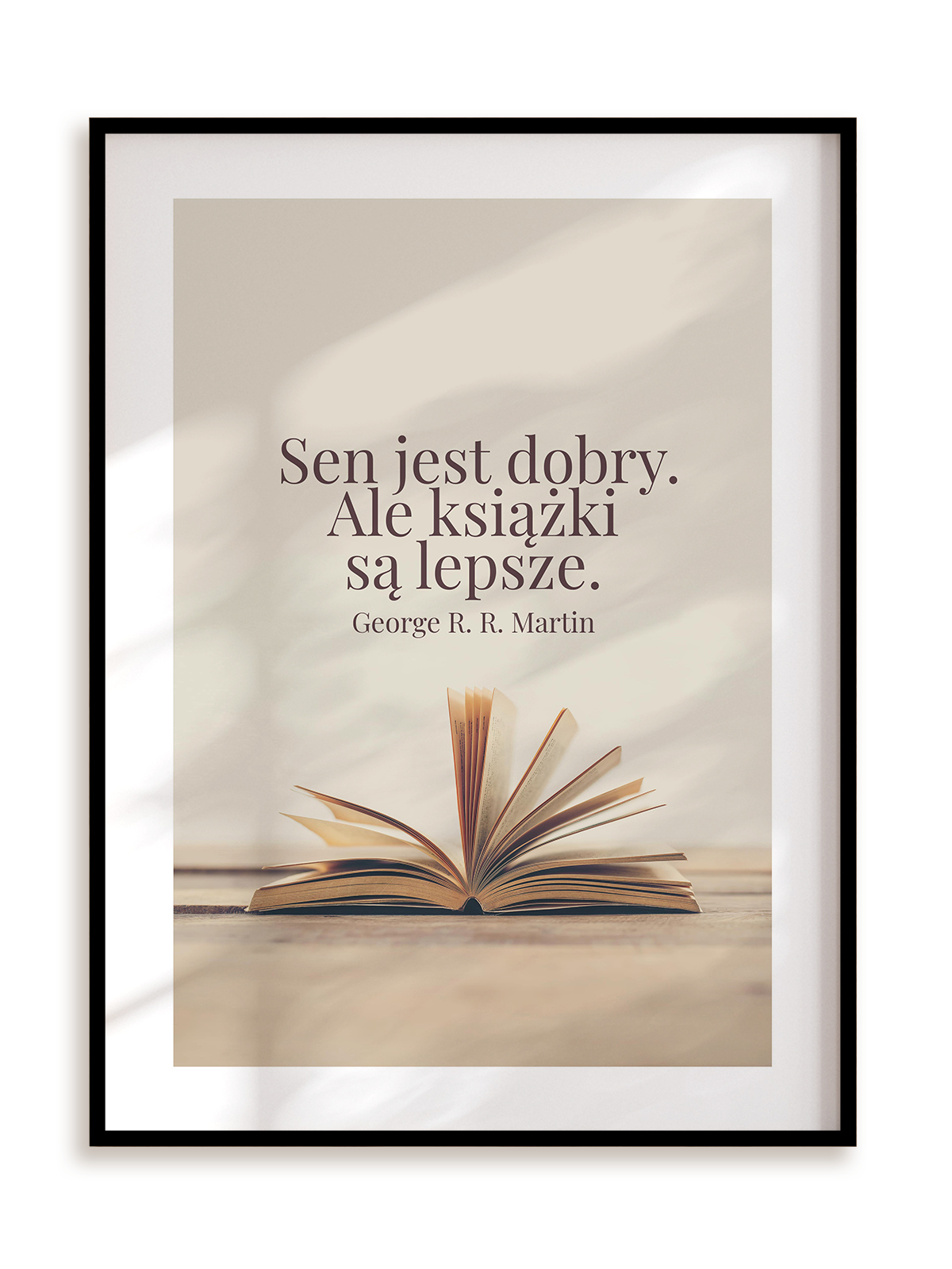 Plakat Książki ponad sen w ramie aluminiowej