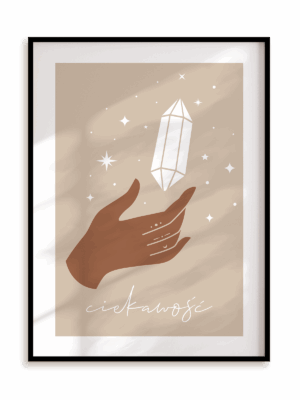 Plakat Ciekawość w ramie aluminiowej