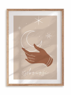 Plakat Osobowość w ramie drewnianej