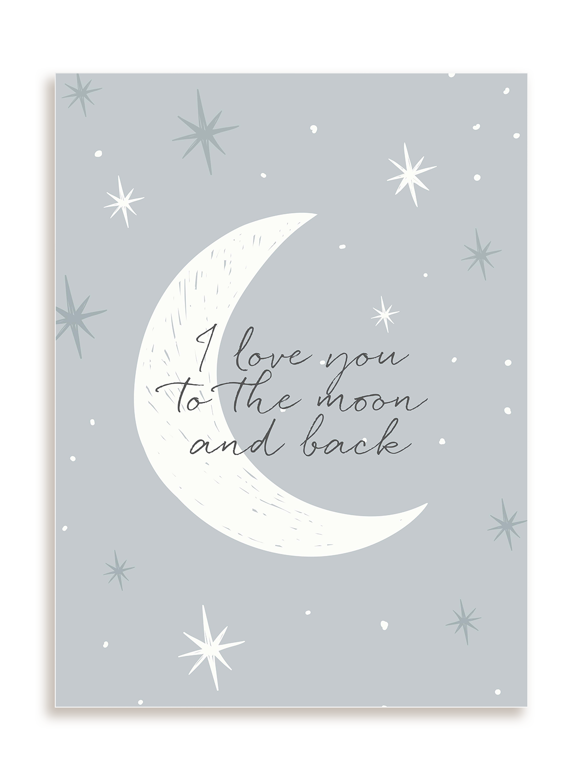 Plakat To the moon and back bez ramy