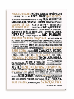Plakat Desiderata bez ramy