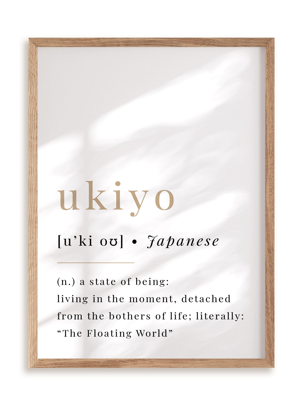 Plakat Ukiyo w ramie drewnianej