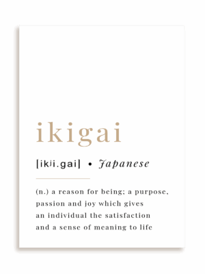 Plakat Ikigai bez ramy