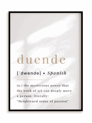 Plakat Duende w ramie aluminiowej