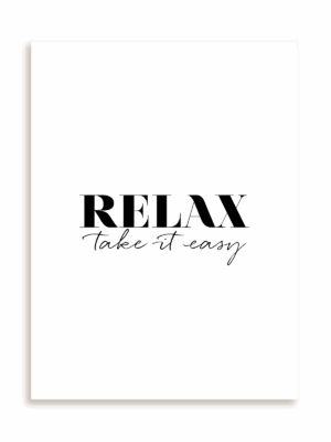 Plakat Relax bez ramy