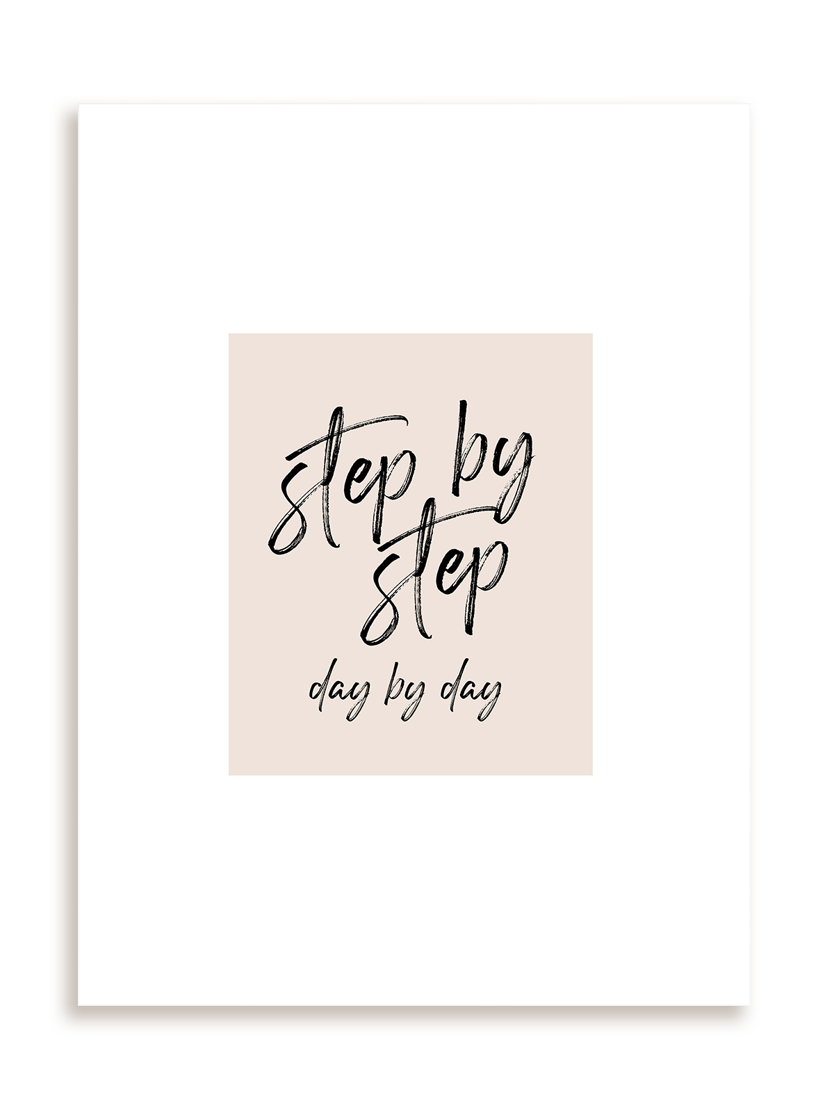 Plakat Step by step bez ramy