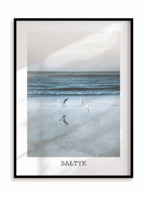 Plakat Bałtyk w ramie aluminiowej