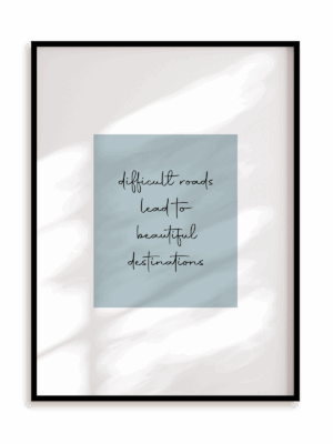 Plakat Beautiful destinations w ramie aluminiowej