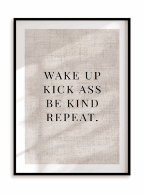 Plakat Kick ass w ramie aluminiowej