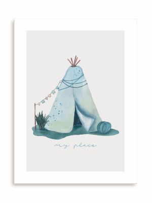Plakat Tipi my place bez ramy