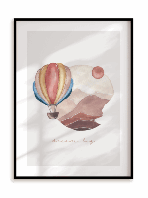 Plakat Wielkie marzenia w ramie aluminiowej