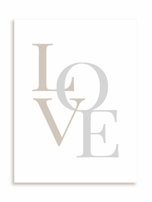 Plakat Love subtle bez ramy
