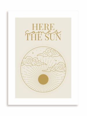 Plakat Here comes the sun bez ramy
