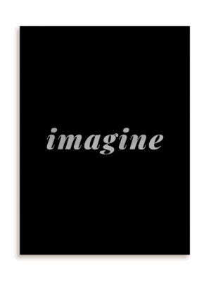 Plakat Imagine w ramie aluminiowej