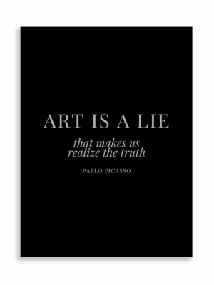 Plakat Art is a lie bez ramy