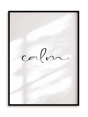 Plakat Calm w ramie aluminiowej