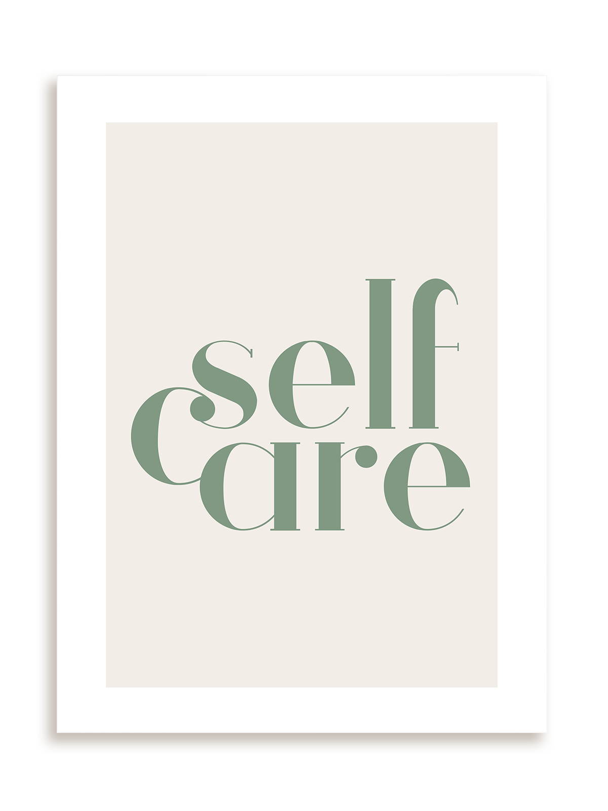 Plakat Self care bez ramy
