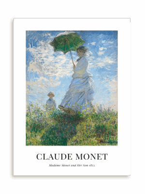 Plakat Claude Monet - Madame Monet and Her Son (1875) bez ramy