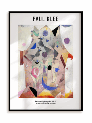 Plakat Paul Klee - Persian Nightingales (1917) w ramie aluminiowej
