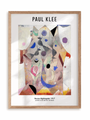 Plakat Paul Klee - Persian Nightingales (1917) w ramie drewnianej