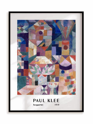 Plakat Paul Klee - Burggarten (1919) w ramie aluminiowej