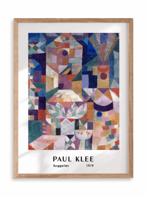Plakat Paul Klee - Burggarten (1919) w ramie drewnianej