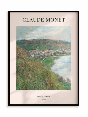 Plakat Claude Monet - View of Vétheuil (1880) w ramie aluminiowej