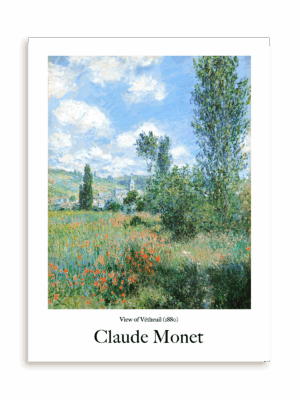Plakat Claude Monet - View of Vétheuil (1880) bez ramy
