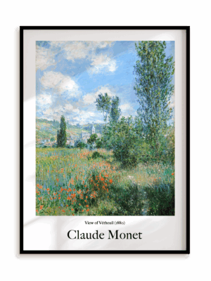 Plakat Claude Monet - View of Vétheuil (1880) w ramie aluminiowej