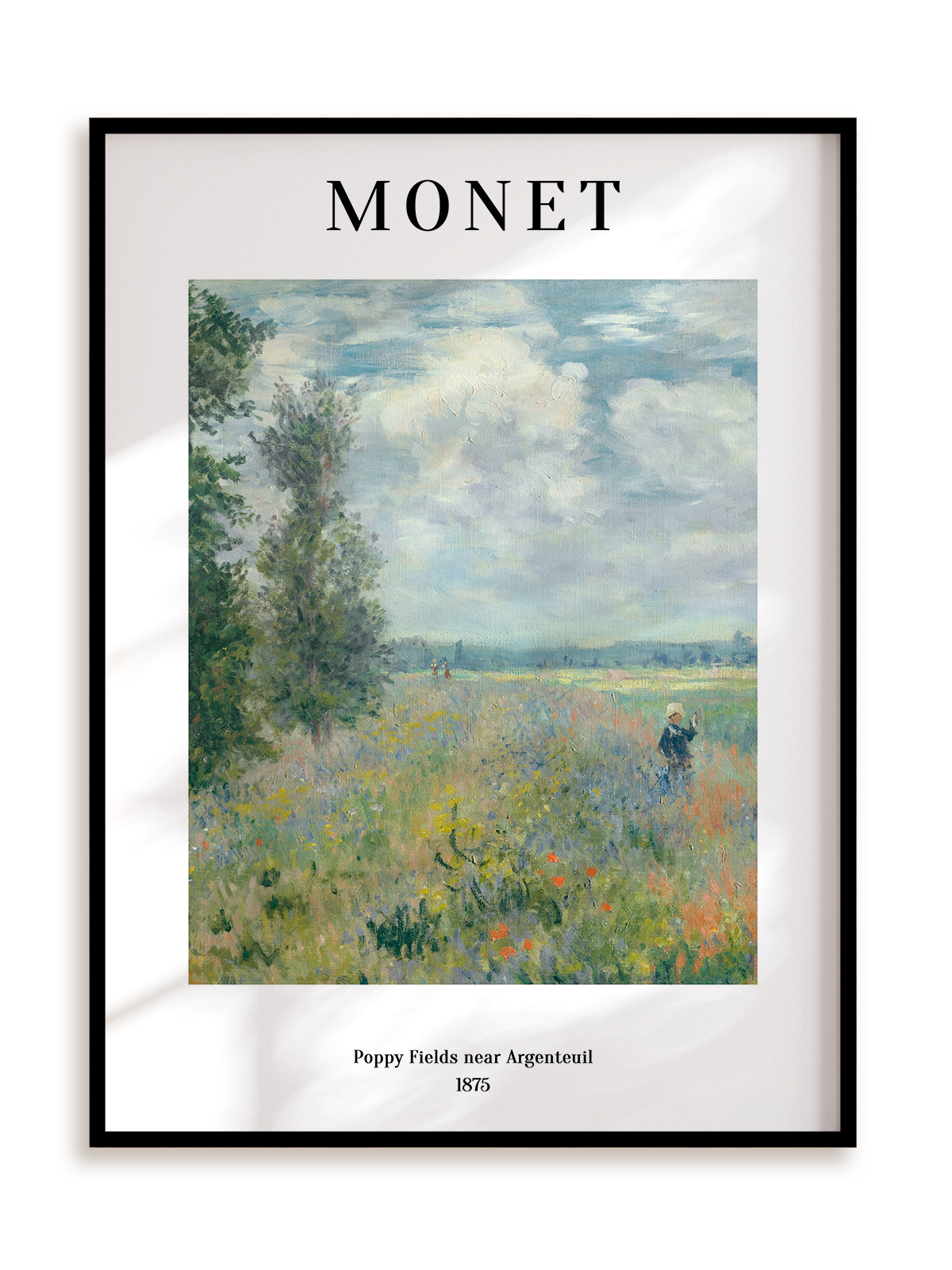 Plakat Claude Monet - Poppy Fields near Argenteuil (1875) w ramie aluminiowej
