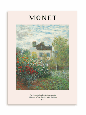 Plakat Claude Monet - The Artist's Garden in Argenteuil (1873) bez ramy