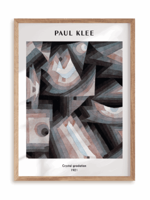 Plakat Paul Klee - Crystal gradation (1921) w ramie drewnianej