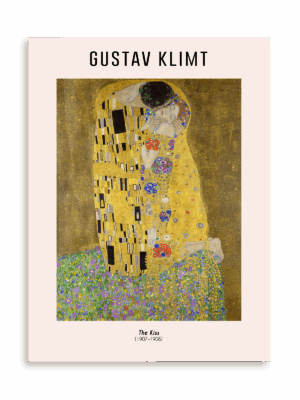 Plakat Gustav Klimt - The kiss (1907-1908) bez ramy