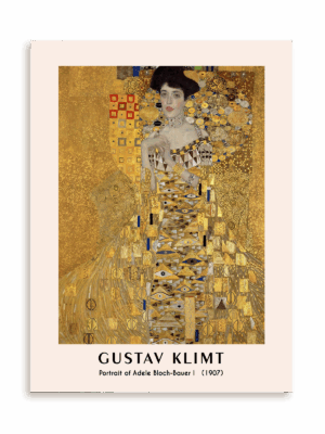 Plakat Gustav Klimt - Portrait of Adele Bloch-Bauer I (1907) bez ramy