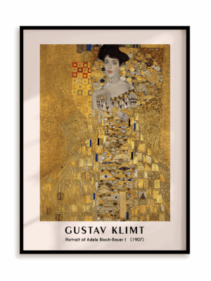 Plakat Gustav Klimt - Portrait of Adele Bloch-Bauer I (1907) w ramie aluminiowej