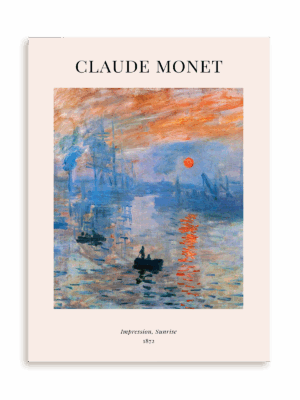 Plakat Claude Monet - Impression, Sunrise (1872) bez ramy