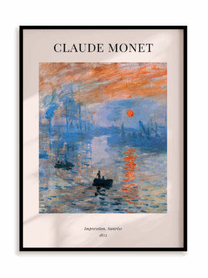 Plakat Claude Monet - Impression, Sunrise (1872) w ramie aluminiowej