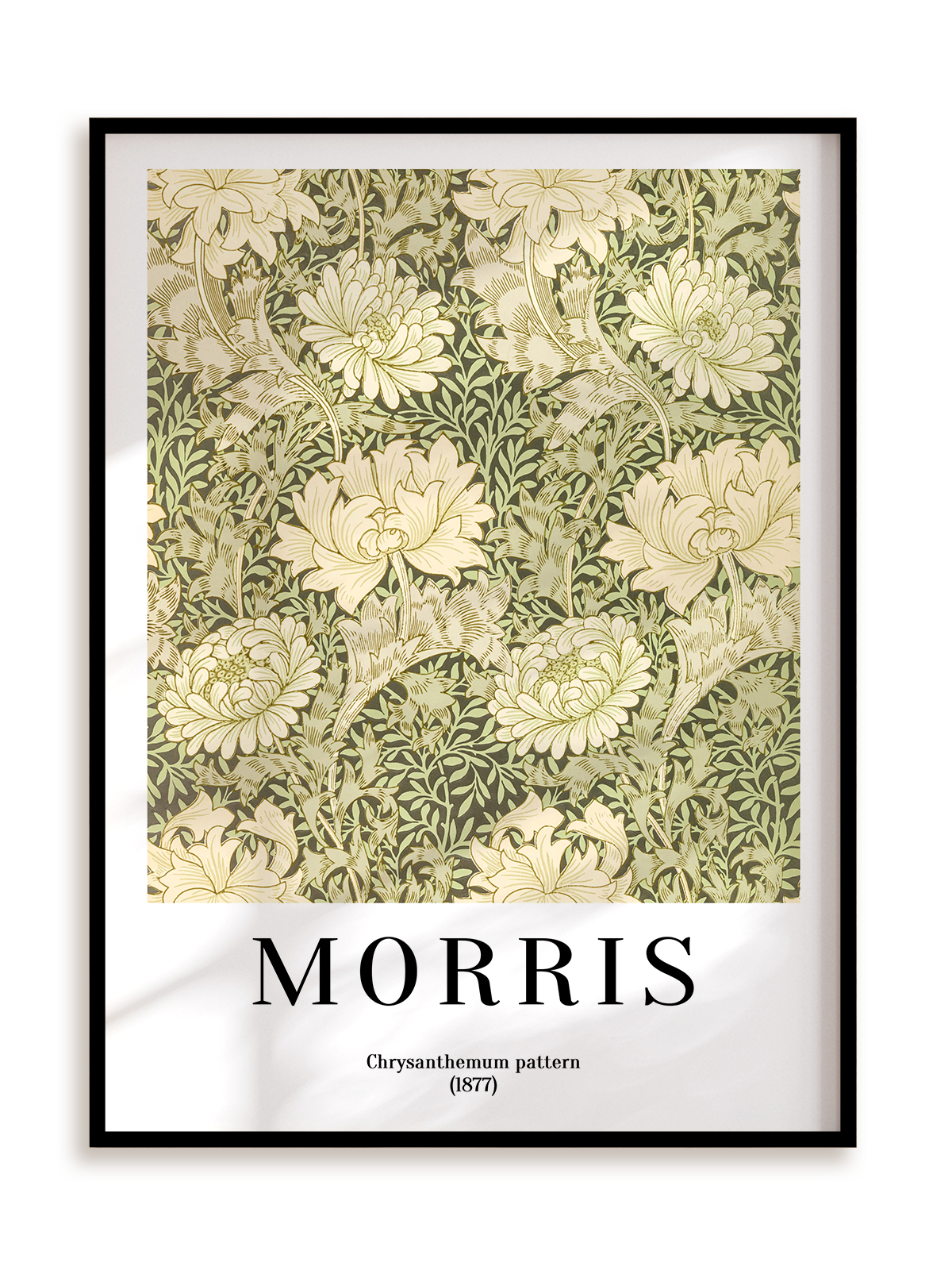 Plakat William Morris - Chrysanthemum pattern (1877) w ramie aluminiowej
