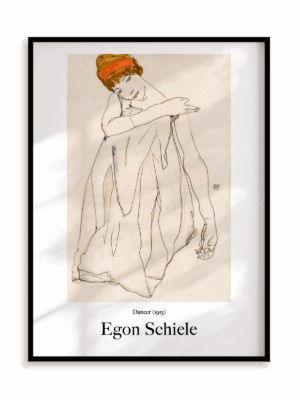 Plakat Egon Schiele - Dancer (1913) w ramie aluminiowej