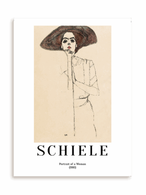 Plakat Egon Schiele - Portrait of a Woman (1910) bez ramy