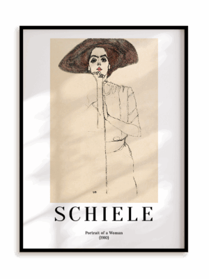 Plakat Egon Schiele - Portrait of a Woman (1910) w ramie aluminiowej