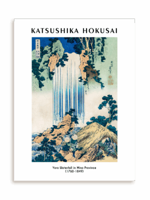 Plakat Katsushika Hokusai - Yoro Waterfall in Mino Province (1760-1849) bez ramy