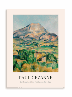 Plakat Paul Cezanne - La Montagne Sainte - Victoire (ca. 1892-1895) bez ramy